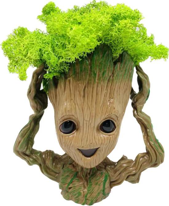 Кашпо горщик зі стабілізованим мохом Грут Groot G4 Київ - фото 1