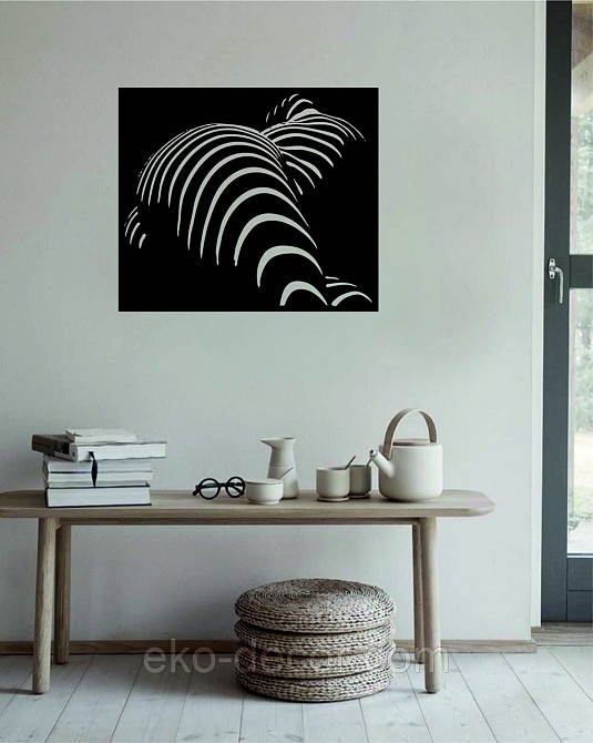 Декоративное настенное Панно «Женское Тело», Декор на стену 70*60 см, Черный Киев - изображение 1