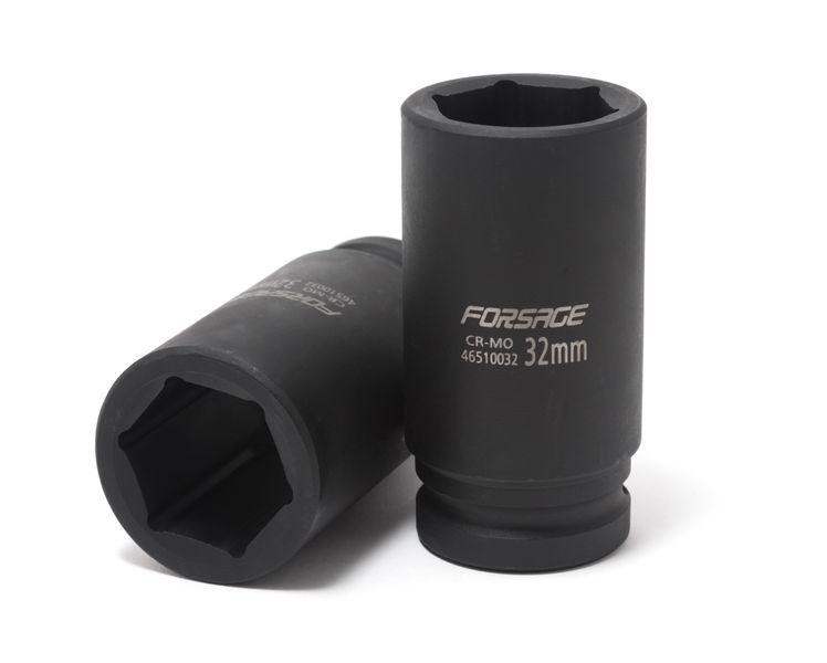 Головка ударна глибока 3/4" 6-гранна 22мм Forsage F-46510022 Одеса - фото 1