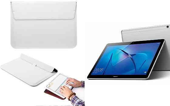 Чохол-конверт VitoCase для Huawei MediaPad M3 10, M3 Lite 10, з функцією підставки для планшета Білий Київ