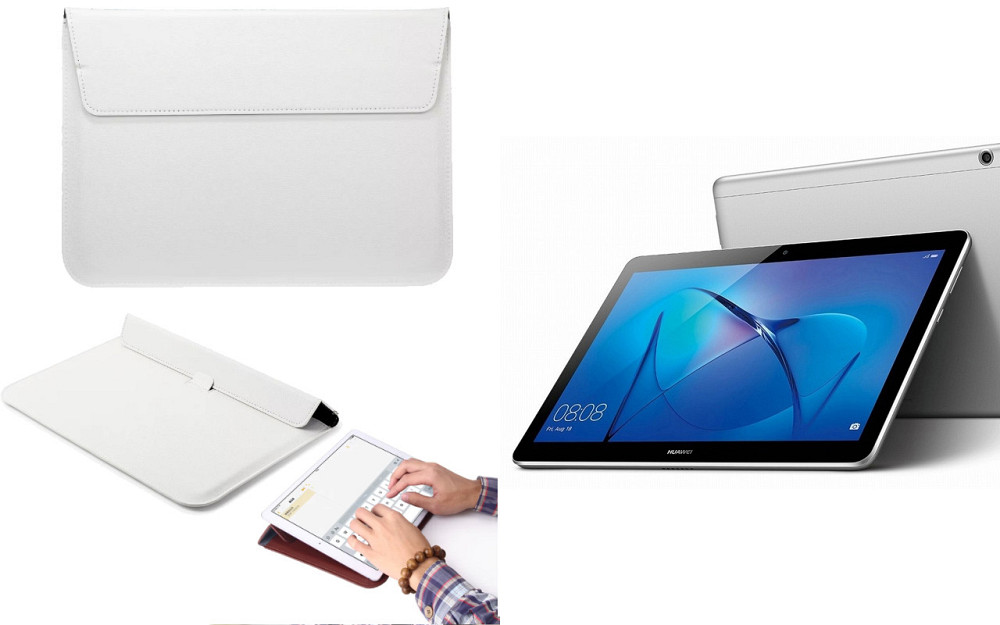 Чехол-конверт VitoCase для Huawei MediaPad M3 10, M3 Lite 10, с функцией подставки для планшета Белый Киев - изображение 1