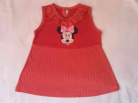 Платье детское с Микки Маусом 81-87 см красный Киев