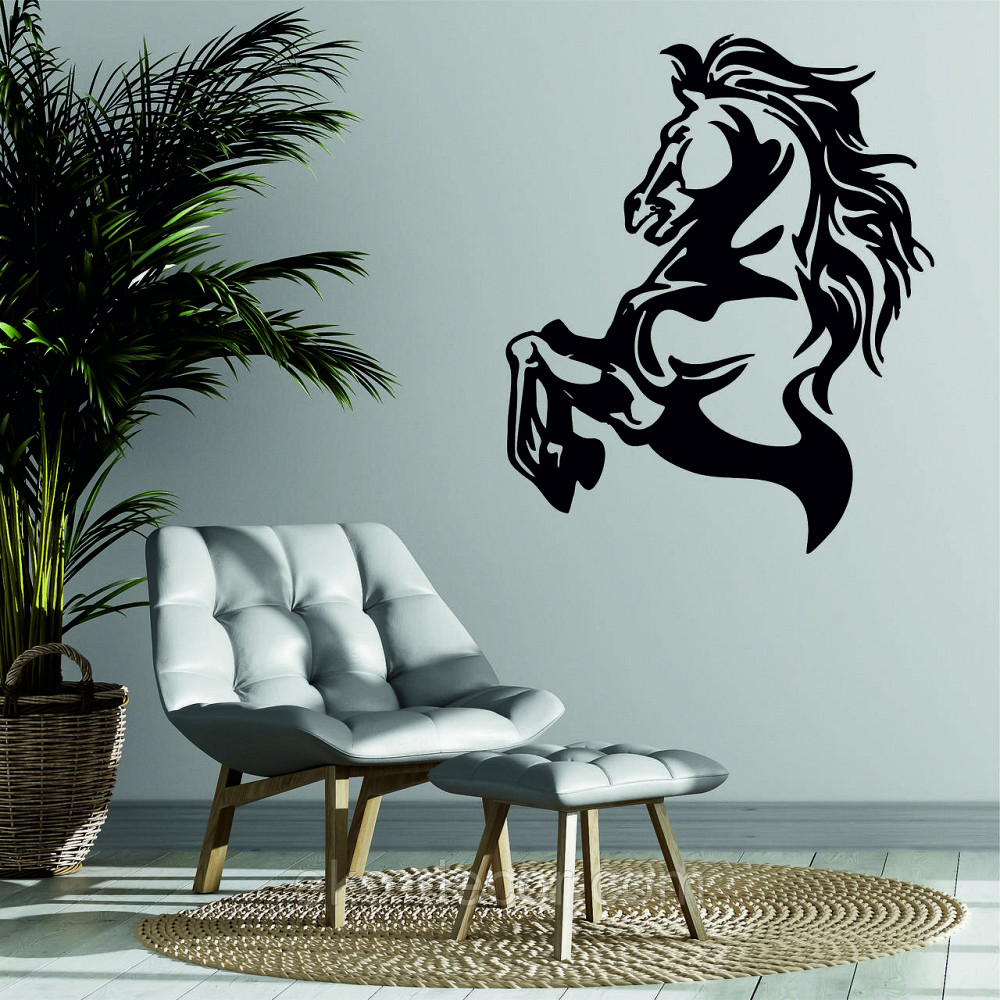 Декоративное настенное Панно «Лошадь», Декор на стену 70*57 см, Черный Киев - изображение 2