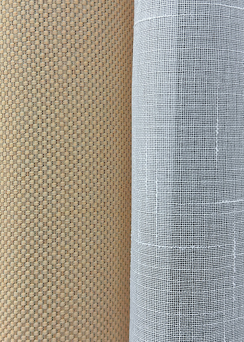 Комплект штор VR-Textil Лен Мешковина 150х270 2шт и Тюль 500х270 1162ш-115т Бежевый с белым 71-018/4 Киев - изображение 7