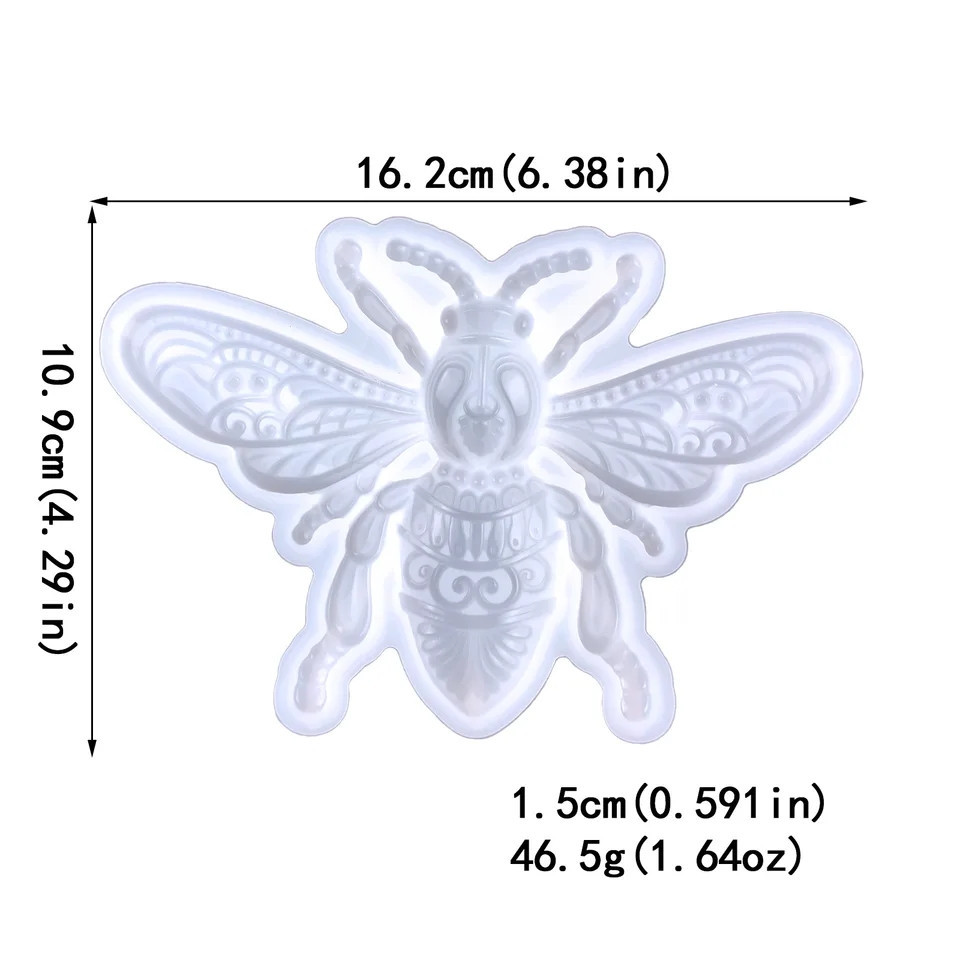 Молд силиконовый Пчела 162 на 109 мм белый Киев - изображение 2