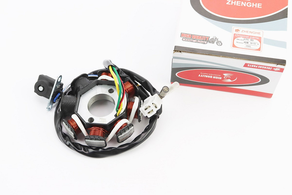 Статор магнето (генератора) (8 котушок роз'єм "мама 3 + 2") висота 28мм Київ - фото 1