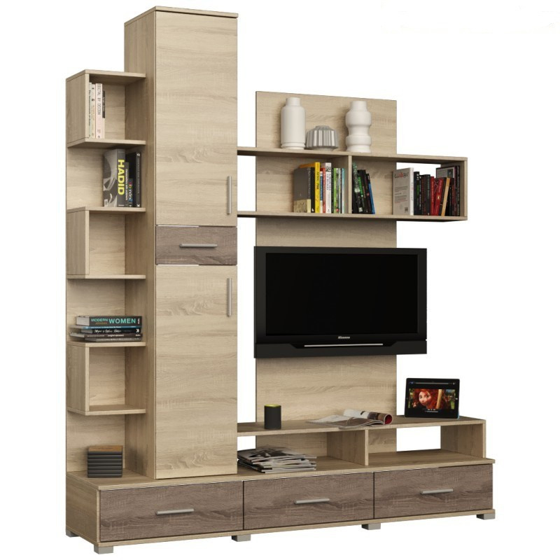 Стенка для гостиной Эверест Бриз + Пенал 18 сонома + трюфель (DTM-2328) Днепр - изображение 2