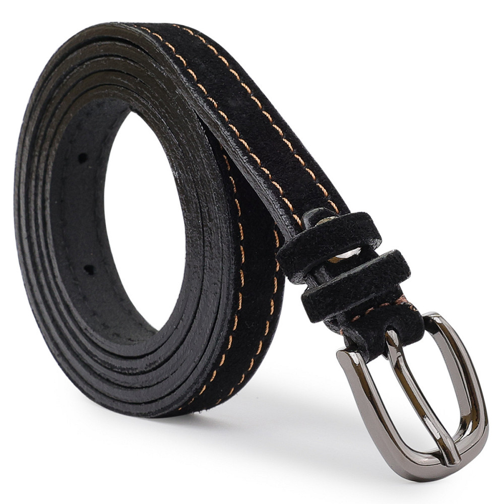 Замшевый женский ремень Черный (Vintage) Киев - изображение 10