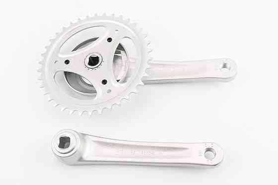 Шатуни "квадрат" 170мм, 38T (1/8") CITY, алюмінієві, сірі NEXUS PRO-A38 Київ