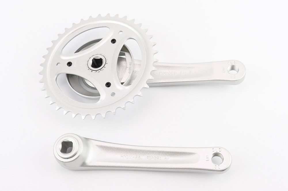 Шатуни "квадрат" 170мм, 38T (1/8") CITY, алюмінієві, сірі NEXUS PRO-A38 Київ - фото 2