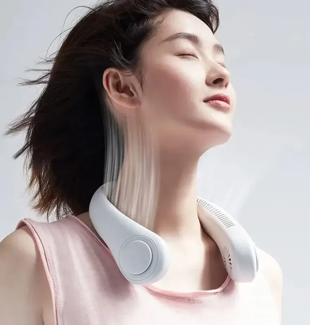 Вентилятор на шею Cat-neck Fan мини портативный, Универсальный вентилятор на шею USB Коломия - фото 5