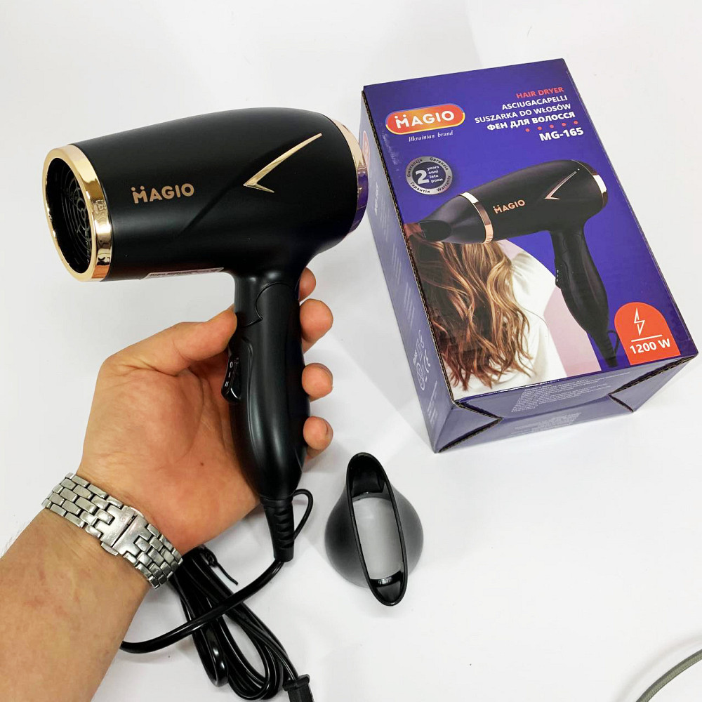 Фен практичний Magio, Жіночий потужний фен для укладання волосся для укладання локонів IR-17 Львів - фото 9