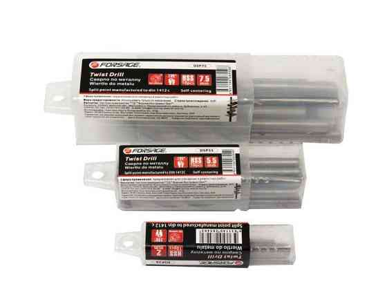 Сверло по металлу 1.0мм HSS (10шт), в пластиковом футляре Forsage F-DSP10 Одесса
