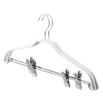 Плечики Ardesto Металлические с ПВХ покрытием С прищепками Белые 42 см 2 шт. (ARHC2802WC) Винница - изображение 1