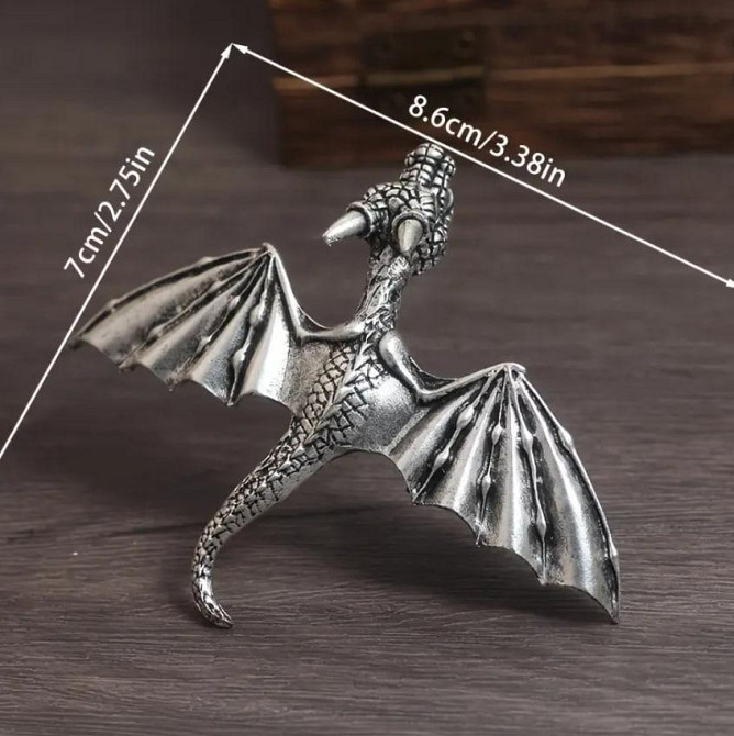 Вінтажна заколка для волосся з драконом вікінгів, прикраса для волосся, 1шт Київ - фото 3