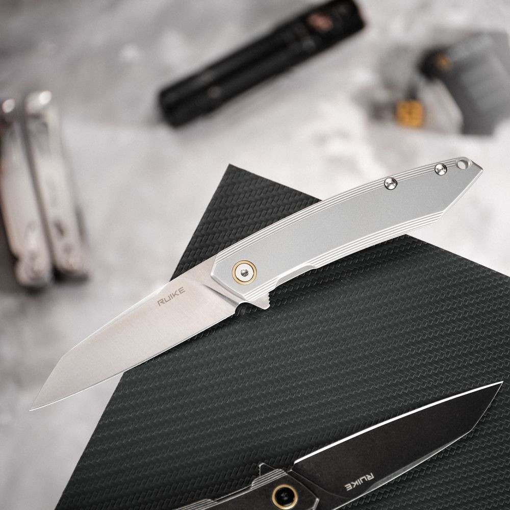 Ніж складаний туристичний Ruike P831S-SA, (8.5 см) 14C28N / 3cr14n сірий Київ - фото 20