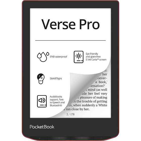Електронна книга PocketBook 634 Verse Pro Passion Red (PB634-3-CIS) Червоний Харьков