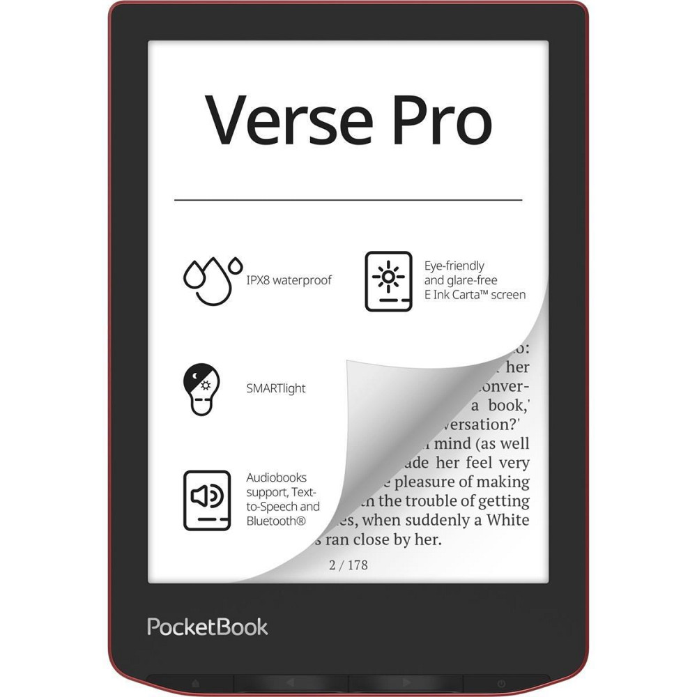 Електронна книга PocketBook 634 Verse Pro Passion Red (PB634-3-CIS) Червоний Харьков - изображение 1