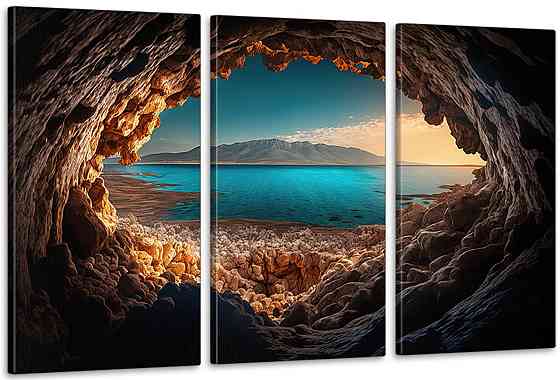 Модульная картина в гостиную / спальню   Море     ART-151_3A 100х150 см Киев