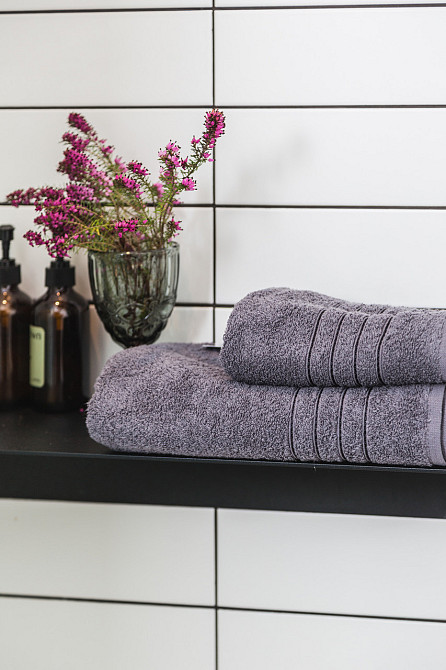 Ecotton Рушник Ecotton 50х90 см махровий високої щільності 420 г/м² сірий Antracite Коломыя - изображение 2