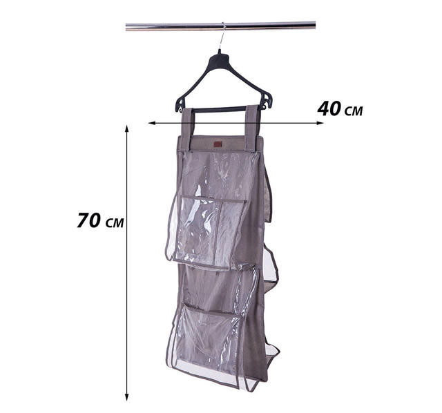 Подвесной органайзер для хранения сумок Plus HBag-Plus-grey (Серый) Сумы - изображение 2