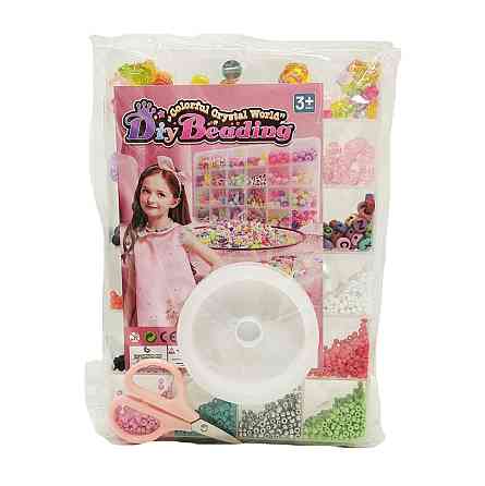 Детский набор бисера для создания украшений 610-34 ножницы, леска в комплекте Винница