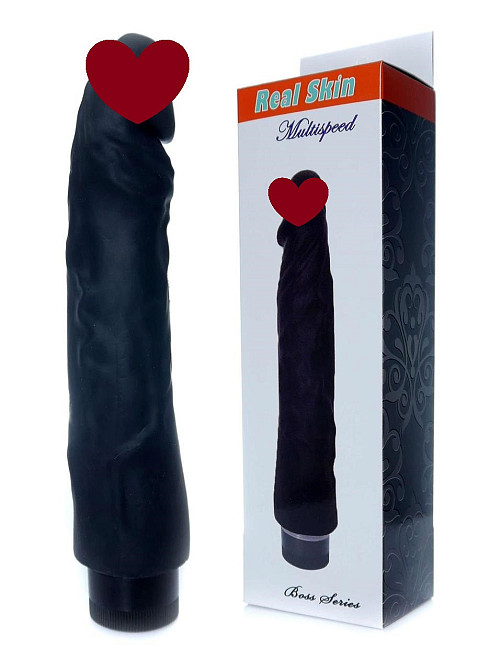 Вібратор Wibrator-Real Skin - Black Sex Aura Київ - фото 1