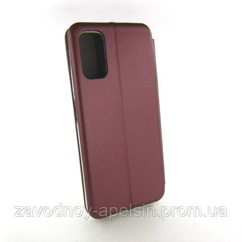 Чохол книжка Підставка Xiaomi Poco M3 pro Note 10 5G (бордовий) Одеса - фото 2