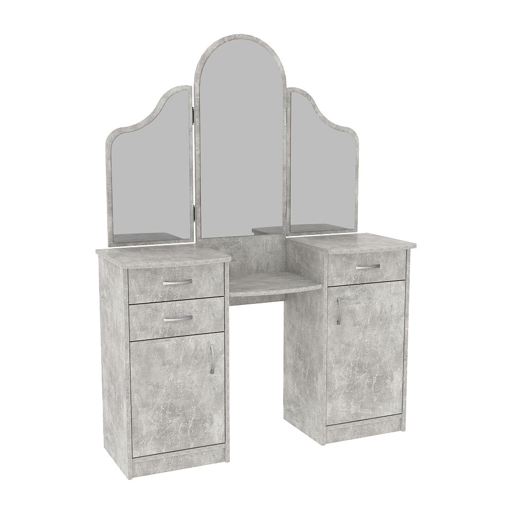 Стол туалетный Трюмо Диана, Бетон, 1200/420/1630 Львов - изображение 1