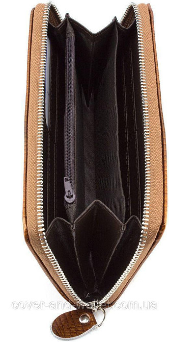 Місткий жіночий гаманець на блискавці колір золотистий Kivi Київ - фото 10