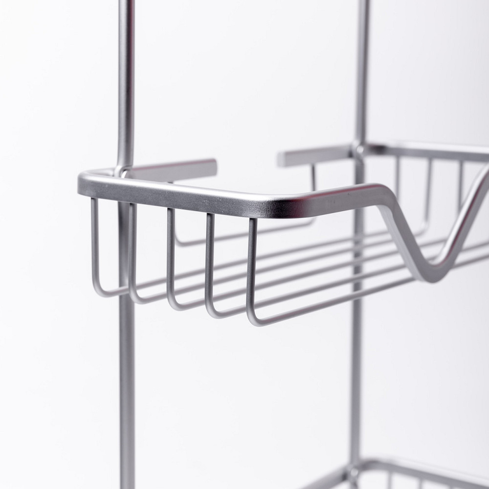 Yiwu Полиця для ванної на 3 яруси 25×12×65 (см) залізна Хром HP-46-2 Коломия - фото 4