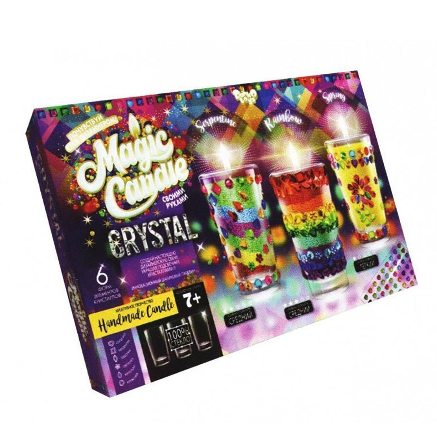 Комплект креативної творчості MAGIC CANDLE CRYSTAL 7320DT, 3 свічки в комплекті Вінниця - фото 2