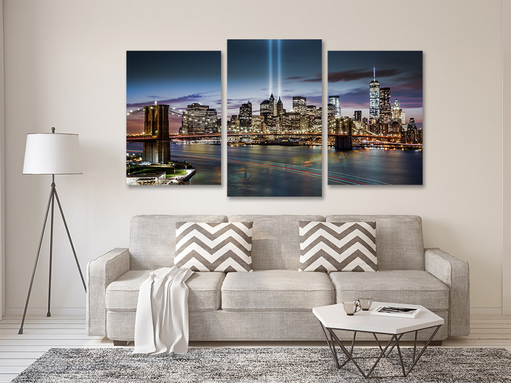 Модульная картина в гостиную / спальню Картина Нічні огні  Art-602_3 Киев - изображение 2