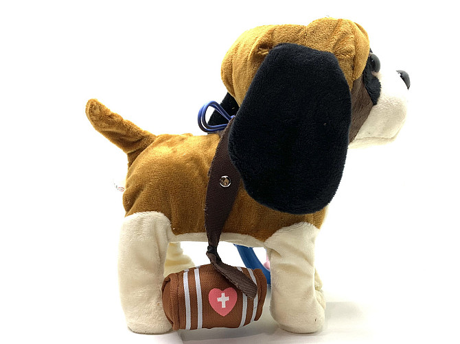 Собачка інтерактивна Limo Toy на повідку ходить махає хвостиком Коричнева (M 4879 I UA) Чернігів - фото 6