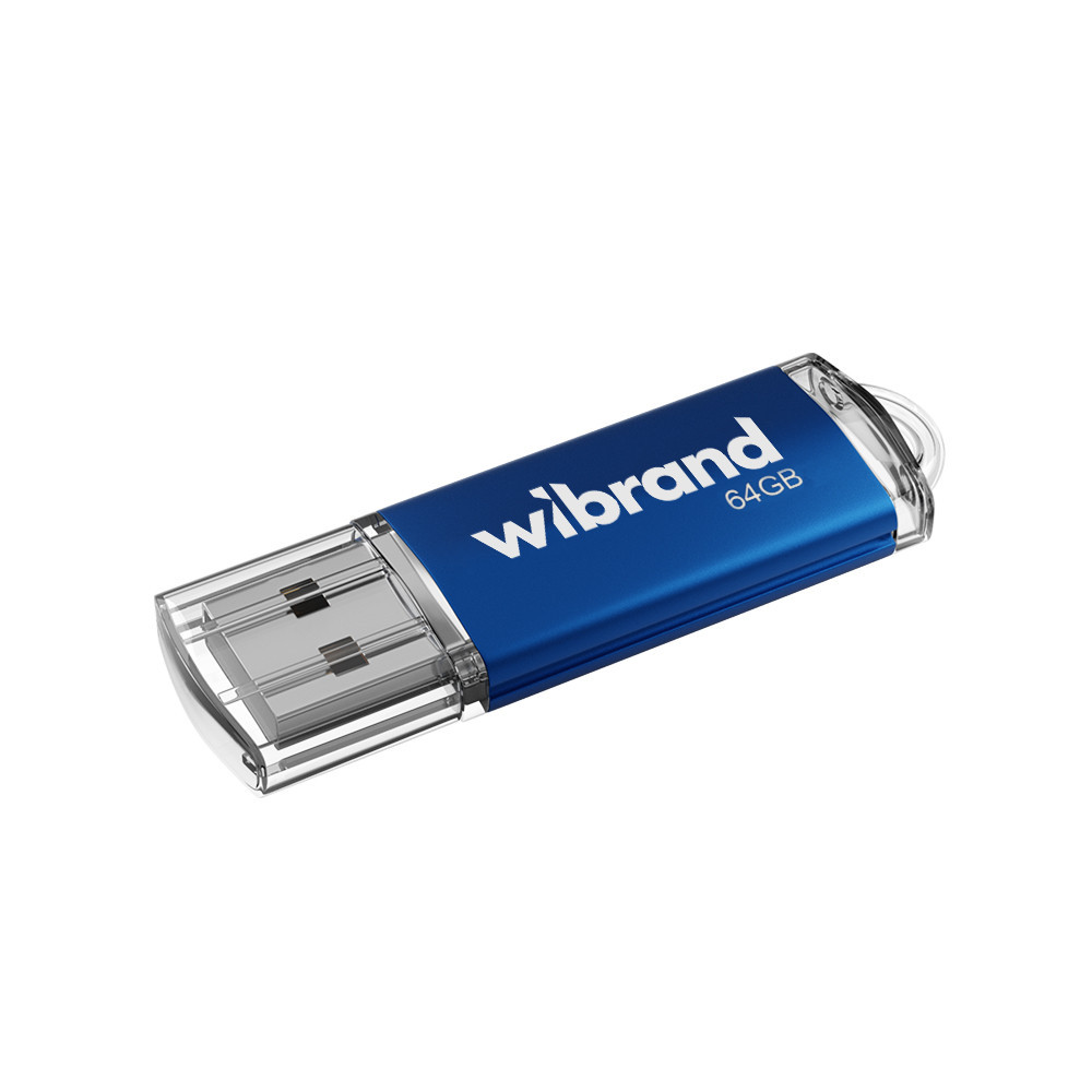 Флеш-накопичувач Wibrand USB 2.0 Cougar 64Gb Blue Київ - фото 1