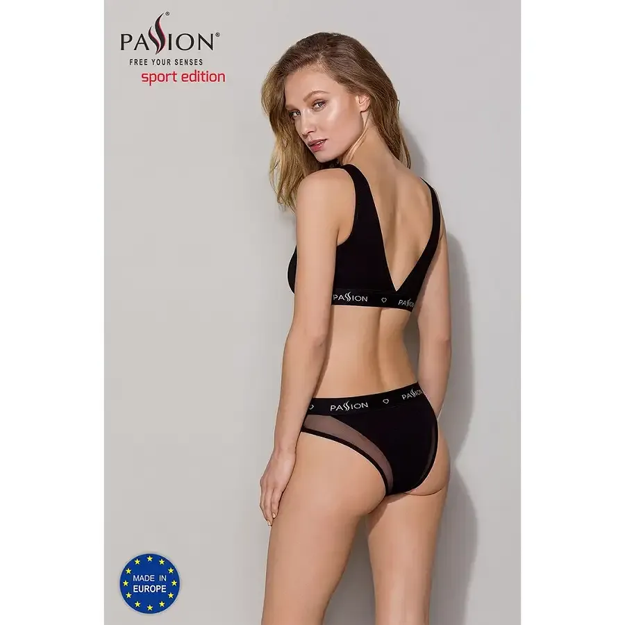 Топ з прозорою вставкою Passion PS002 TOP XL, black Львов - изображение 7