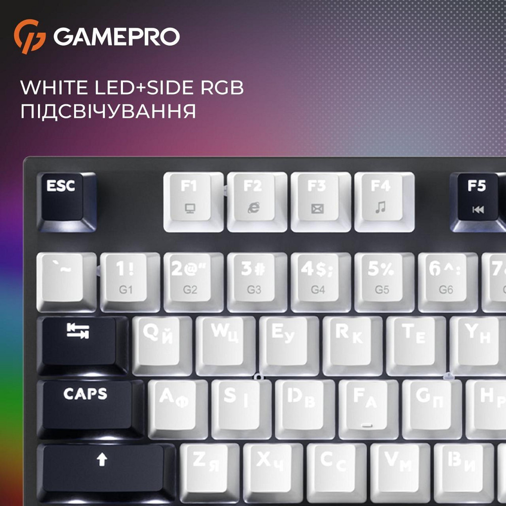 Клавіатура GamePro Genesis Metallic MK144B Outemu Red Swithes USB Black ( 19495 ) Харьков - изображение 9