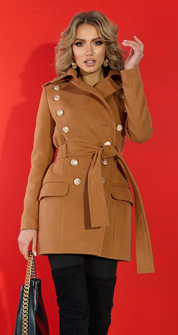 Кашемірове пальто-бушлат (42) Київ - фото 1