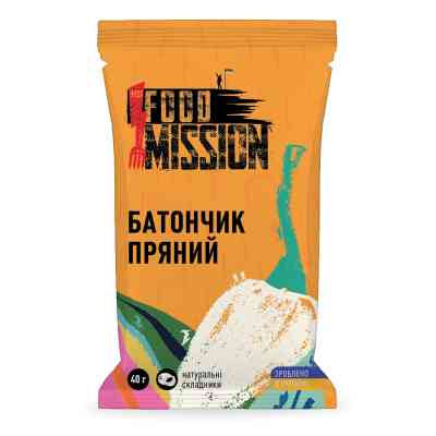 Батончик Food Mission Пряный 40 г (fm.30184) Винница