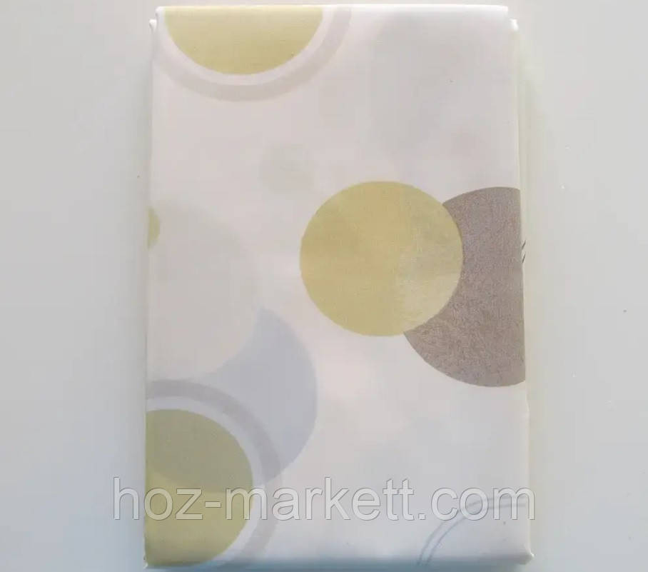 Шторка в ванную тканевая Miranda Circle 180 х 200 см бежевая Харьков - изображение 6