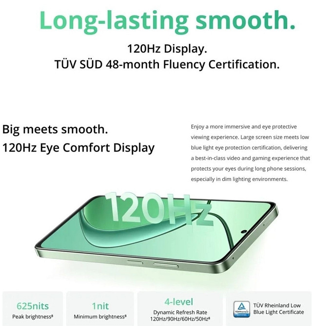 Телефон Realme 12X 5G 8/256Gb. Black NFC 120Hz. 5000mAh. Dimensity 6100 IP54 Киев - изображение 3