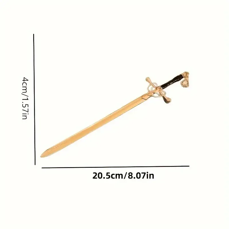 Металлическая заколка-меч для волос – серебристая заколка-палочка для пучка, заколка в виде меча, фэнтези Киев - изображение 9
