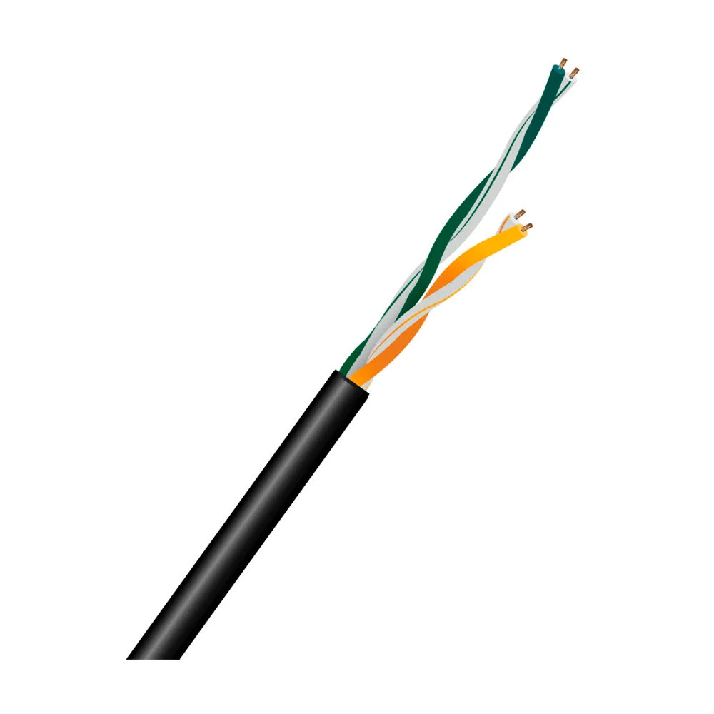 Кабель вита пара UTP CAT5E CU 0.5 2PR LDPE Outdoor Kraft 305m (33-00010) Киев - изображение 2