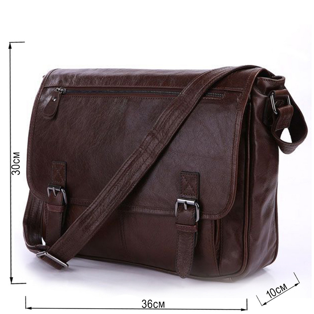 Сумка чоловіча Vintage 14089 під формат А4 Коричнева Київ - фото 9