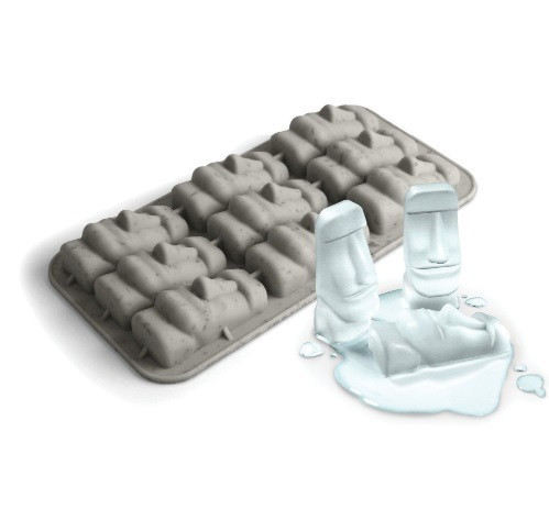 Молд силіконовий Моаї 11 на 20 см сірий Київ - фото 5