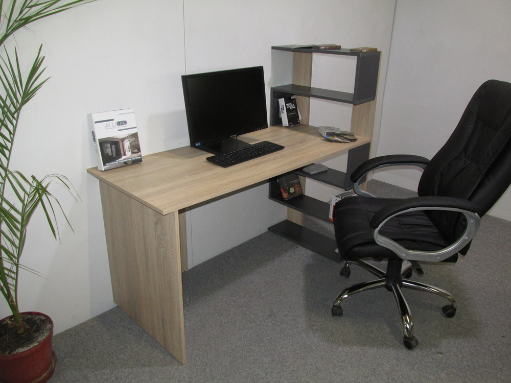 Cтіл комп'ютерний з полицями М-ЗОН Джеко 1416P правий Німфея Альба (MZN-031028) Львів - фото 6