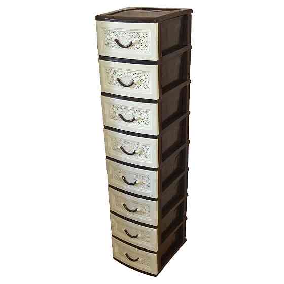 Комод пластиковий Life 8 ящиків. 162х36х41 Одеса