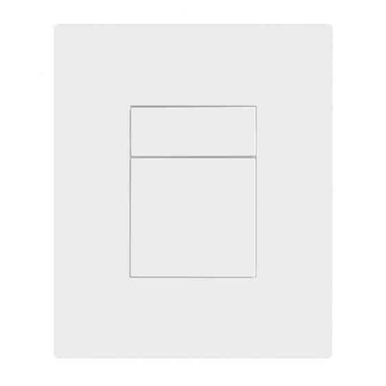 Панель змиву пластикова Koer KT-0607-03 157x198x3mm, кнопка квадратна (колір білий) (KR5714) ( 16451 ) Харків