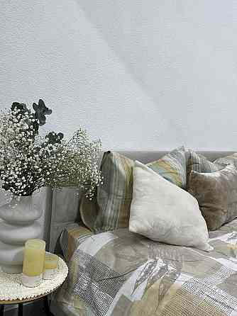 Ecotton Комплект постільної білизни Ecotton двоспальний Сімейний 150х215 см Листя на бежевому Коломыя