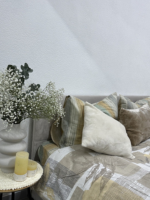 Ecotton Комплект постільної білизни Ecotton двоспальний Сімейний 150х215 см Листя на бежевому Коломыя - изображение 4